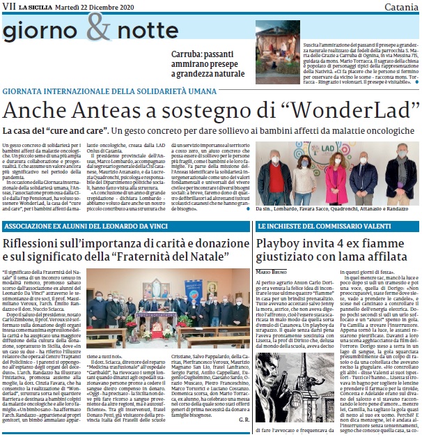 Fraternità Natale 2020